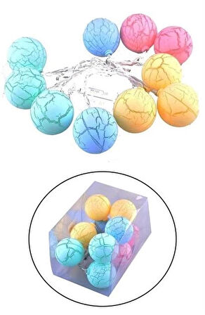 LENAY  Dekoratif Minik 10 Toplu Ledli  Dekoratif Dolama Renkli Led