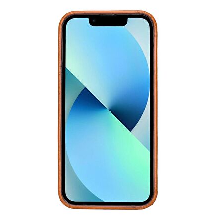 Apple iPhone 13 Pro Max Uyumlu Deri Arka Kapak ROCK RST2EF Taba