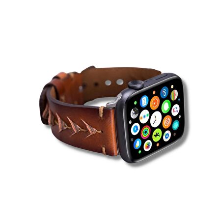 Bouletta Apple Watch Uyumlu Deri Kordon 42-44-45mm RST2EF Boras