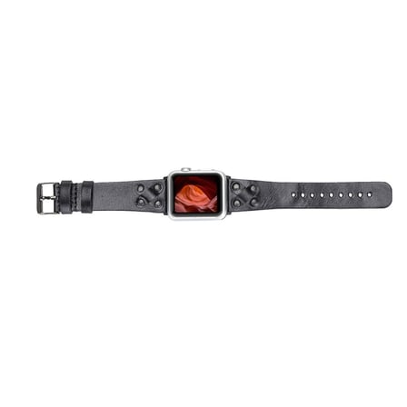 Bouletta Apple Watch Uyumlu Deri Kordon Cross 42-44-45mm BT RST1
