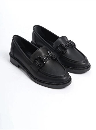 Kadın Loafer Makosen Casual Tokalı Günlük Ayakkabı Şık Ve Rahat