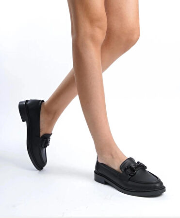 Kadın Loafer Makosen Casual Tokalı Günlük Ayakkabı Şık Ve Rahat