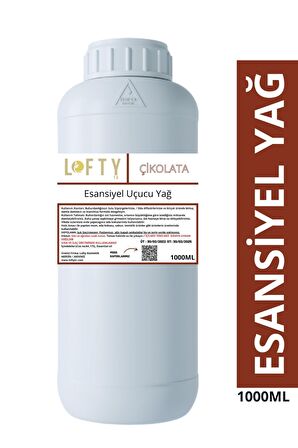 Çikolata Esansiyel Uçucu Yağ, Konsantre Esans, Saf Hobi Esansı, Mum, Sabun, Oda Kokusu 1000 ML
