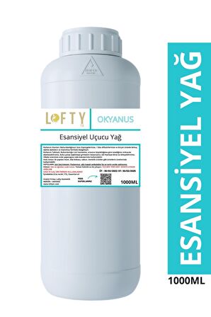 Okyanus Esansiyel Uçucu Yağ, Konsantre Esans, Saf Hobi Esansı, Mum, Sabun, Oda Kokusu 1000 ML