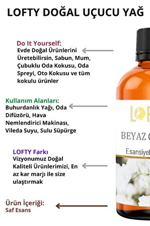 Lavanta Uçucu Yağ Buhurdanlık Esansı Oda Kokusu Uçucu Esansiyel Yağ Buhur Yağı 100ML