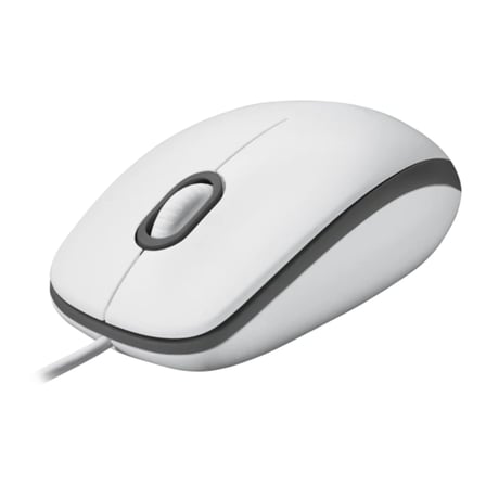 LOGITECH 910-006764, M100 Beyaz, USB Kablolu, 1000dpi, Optik, 3 Tuşlu, Mouse