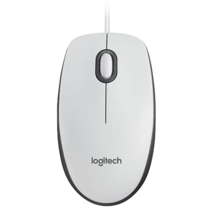 LOGITECH 910-006764, M100 Beyaz, USB Kablolu, 1000dpi, Optik, 3 Tuşlu, Mouse