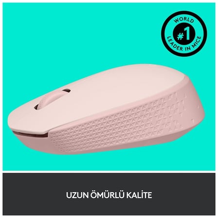 LOGITECH 910-006865, M171 Rose, USB Nano 2,4G Kablosuz, 1000dpi, Optik, 3 Tuşlu, 12ay Pil Ömrü, Mouse