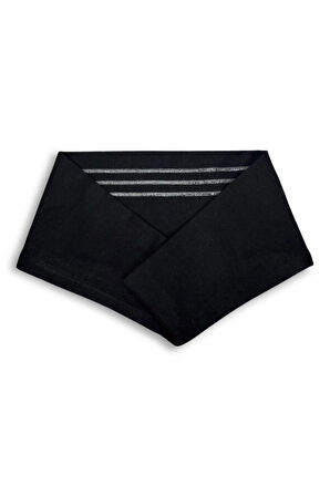 Kaymayan Silikonlu Bandana Bone Siyah - Kadın Tesettür Dikişsiz Kaymaz Geçme - Sportif Saç Bandı