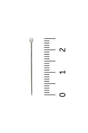 Toplu İğne Beyaz Renk 50 Adet 2.5cm - Eşarp Ve Şal İğnesi - Kadın Tesettür Aksesuar Çok Amaçlı