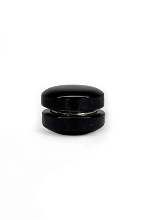 Eşarp Ve Şal Mıknatısı Mermer Siyah - Başörtü Tutucu Kadın Tesettür Aksesuar Mıknatıs