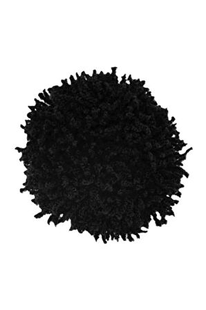 Siyah Arap Saçı Topuz Tokası Ipli Dolgun Lastikli Tesettür Kadın Aksesuar Toka