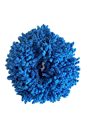 Arap Saçı Topuz Tokası Dolgun Lastikli Tesettür Kadın Aksesuar Toka-Mavi