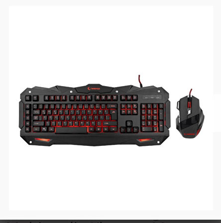 Rampage KM-R1 Siyah Usb Makrolu Ledli Gaming Q Multimedia Klavye + Mouse Set (OUTLET)