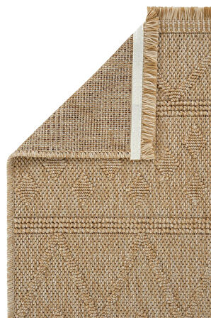 Seyran Halı Loopy 620 Bej Kolay Temizlenen Dekoratif Sisal Jüt Halı