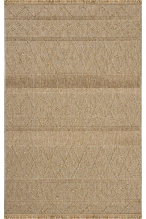 Seyran Halı Loopy 620 Bej Kolay Temizlenen Dekoratif Sisal Jüt Halı