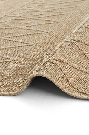 Seyran Halı Loopy 620 Bej Kolay Temizlenen Dekoratif Sisal Jüt Halı