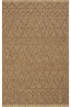 Seyran Halı Loopy 620 Kahve Kolay Temizlenen Dekoratif Sisal Jüt Halı