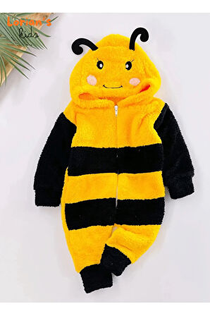 Welsoft Arı Yumuşak Peluş Fermuarlı Bebek Tulumu - 5 Yaş