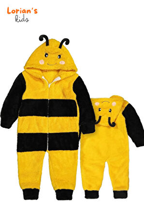 Welsoft Arı Yumuşak Peluş Fermuarlı Bebek Tulumu - 6 Yaş