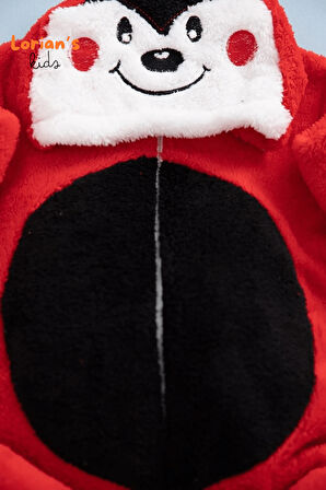 Welsoft Uğurböceği Yumuşak Peluş Fermuarlı Bebek Tulumu - 6 Yaş