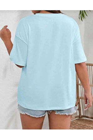 MALKOÇBEY LOS ANGELES BASKILI OVERSİZE UNİSEX BASİC T-ŞHİRT