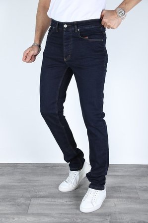 Erkek Regular Fit Rahat Kesim Denim Koyu Mavi Jeans