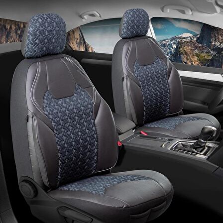 
Bmw 3 SERİSİ 335 Uyumlu Deri Detaylı Süet Kumaş Ön Arka Set Oto Koltuk Kılıfı Siyah Beyaz