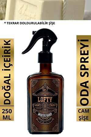 Beyaz Sabun Cam Şişe Oda Ve Çamaşır Spreyi Vegan Içerik / Oda Parfümü / Oda Kokusu Lüx / White Soap
