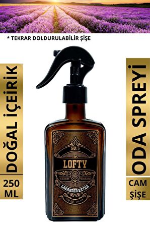 Lavanta Extra Cam Şişe Oda Ve Çamaşır Spreyi Vegan Içerik / Oda Parfümü / Oda Kokusu Lüx / Lavander