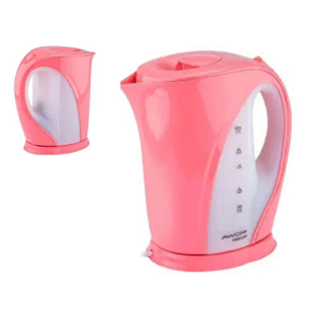 AWOX MERCAN Plastik Pembe Renkli Kettle Su Isıtıcı - 1.7 Litre Kapasite ve 2000W Gücü ile Hızlı ve Şık Sıcak Su Keyfi