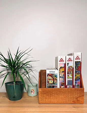 Ahşap LP Plak Sandığı - Organizer Kutu - Wooden LP Record Box