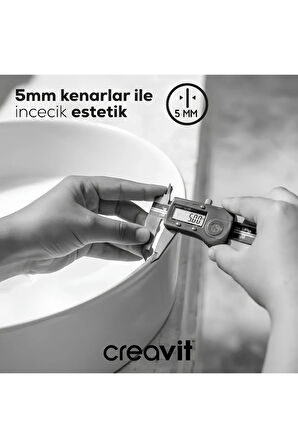 Loop 45cm Masa Üstü Çanak Lavabo Beyaz