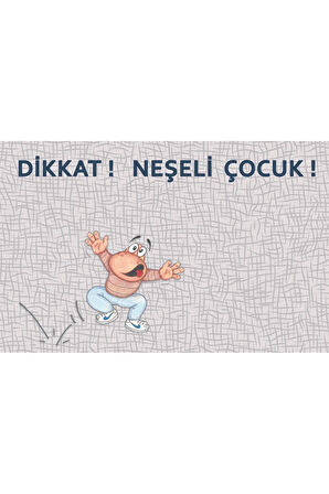 Neşeli Çocuk ! Kapı Önü Paspas LoveBug-T