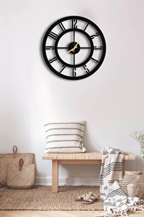 Dekoratif Duvar Saati 50x50cm + Hello Tablo