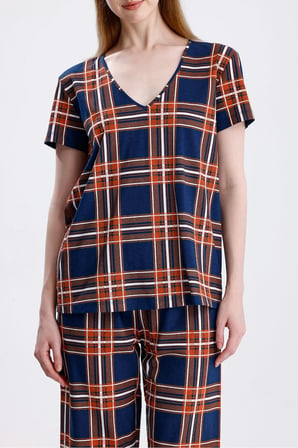 Laperissa Kadın Pijama Alt Üst Takım Çok Renkli 2XL Mevsimlik Pamuklu