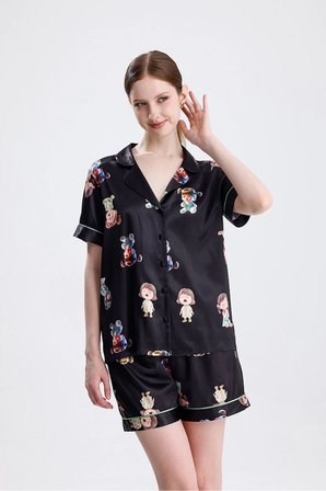 Laperissa Kız Bebek Desenli Pijama Takımı L Çok Renkli