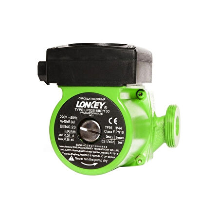 LONKEY 25/6 130 SİRKÜLASYON POMPASI LPS25-6BP/130 45W