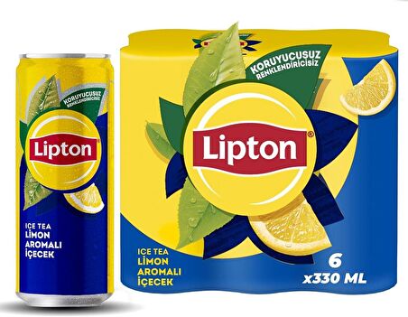 Lipton Soğuk Çay Limon 330 Ml X 6 Adet