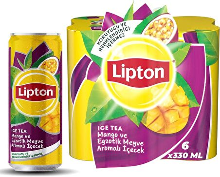 Lipton Soğuk Çay Mango 330 Ml X 6 Adet