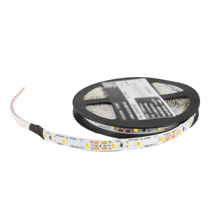 Ledronics Premium 12V Nano Hybrid Şerit LED - Dış Mekan IP65 Su Geçirmez, 6W/Mt 8mm 60 LED, 3000K Gün Işığı - 20 M (4x5 Metre)