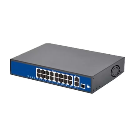 16 Port 10/100/1000MBPS 16+2 Gigabit Poe Switch