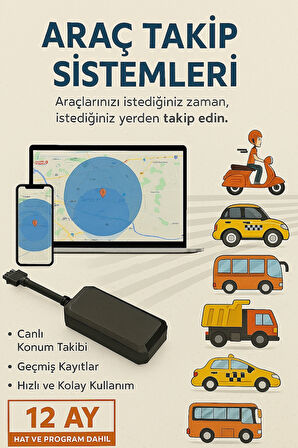 Araç Takip Sistemleri IMEI KAYITLI Mobil Gprs Taşıt Takip Ürünü (1 Yıl Server Hediyeli)