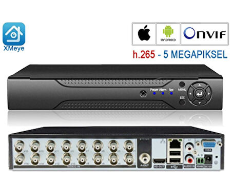 16 Kanal Ahd Dvr Xmeye Kayıt Cihazı