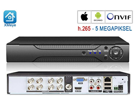 8 Kanal Ahd Dvr Xmeye Kayıt Cihazı