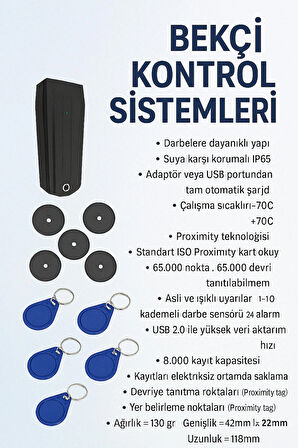 Bekçi Kontrol Sistemleri Devriye Tur Seti