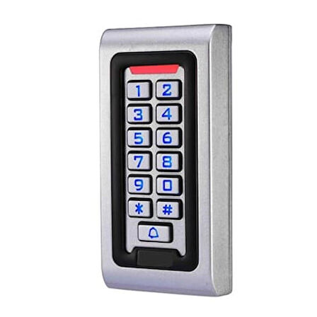 Kartlı Şifreli Kart Okuyucu Metal Proximitiy -Dış Ortam