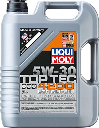 Liqui Moly Top Tec 4200 5W-30 Motor Yağı (5 Litre) Yağ