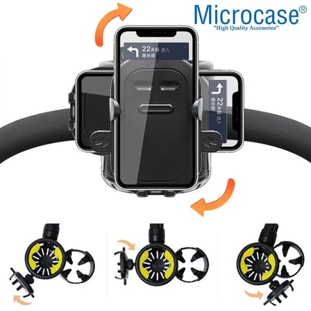 Microcase Bisiklet Bebek Arabası için Şişe Biberon Bardak ve Telefon Tutucu - AL4007