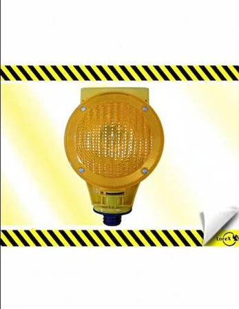 LR-SPL01S LOREX Güneş Enerjili Sarı Flaşör Lamba